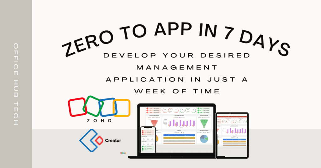 Building an application in 7 days using Zoho Creator