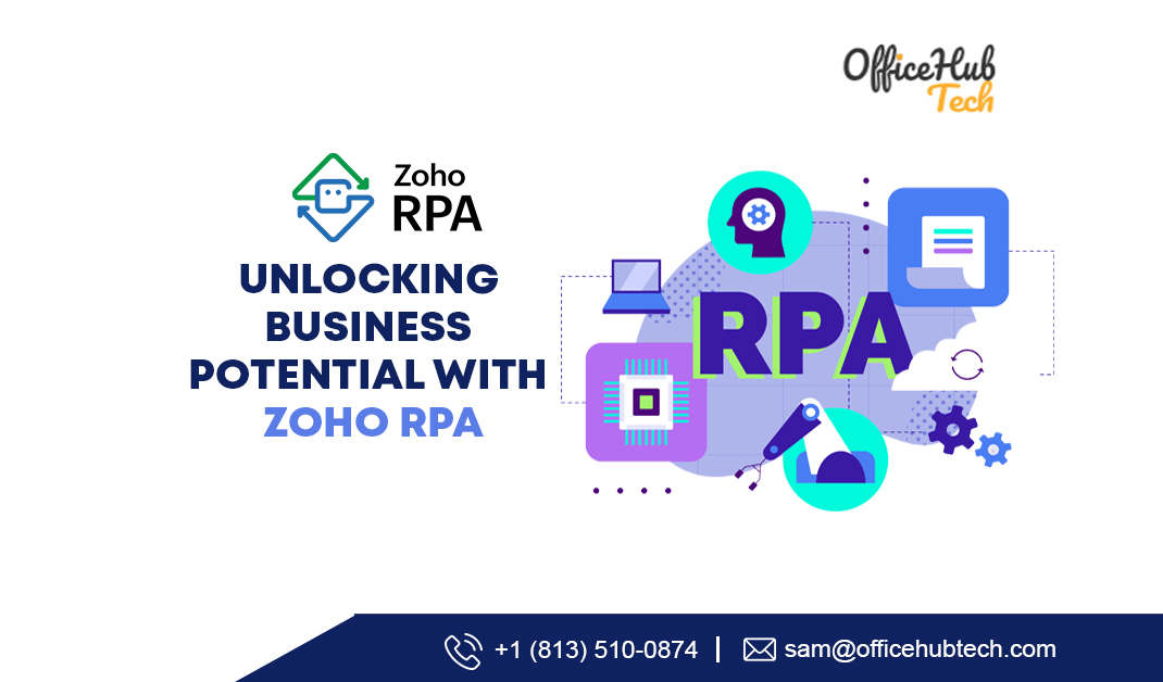 Discover the power of Zoho RPA for streamlined workflows, enhanced productivity, and competitive advantage in today's digital landscape. Automate with confidence.