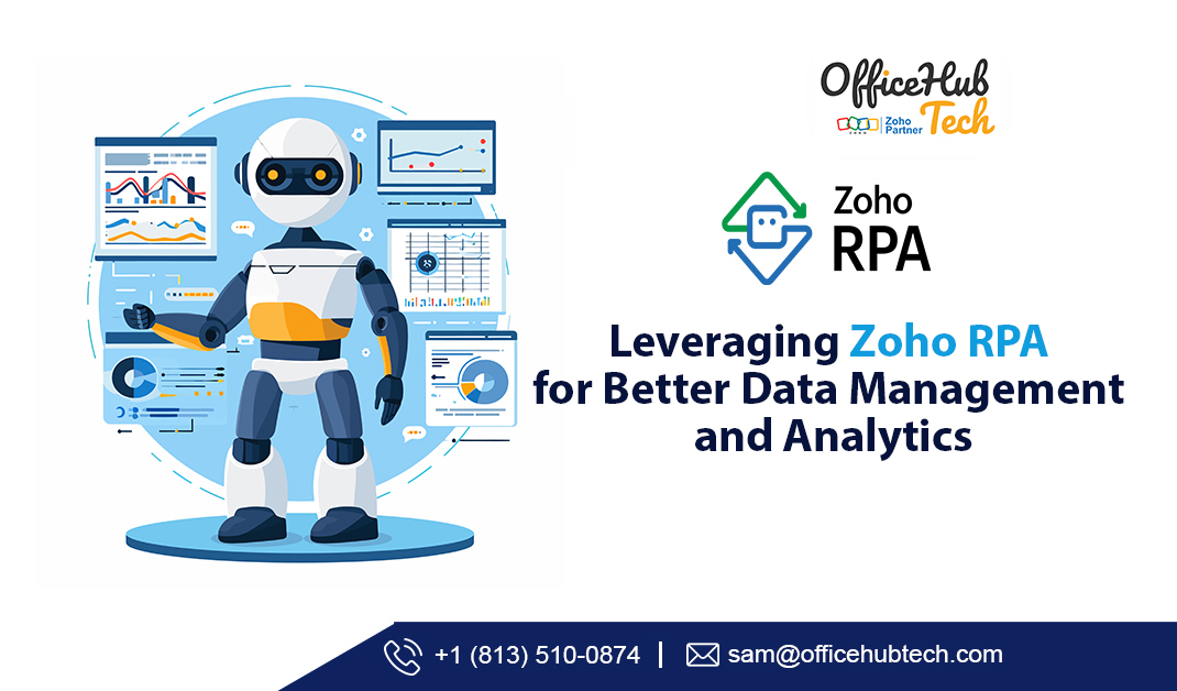 Automate data tasks with Zoho RPA for enhanced accuracy and efficiency. Partner with top experts for seamless integration and competitive advantage.