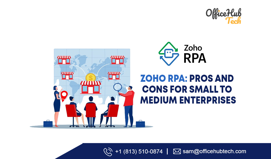Explore Zoho RPA's impact on SMEs: streamline tasks, cut costs, but face setup challenges. Navigate the decision with our comprehensive guide.