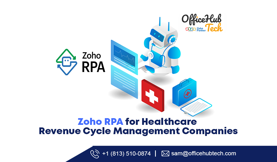 Streamline healthcare revenue cycle management with Zoho RPA: automate data entry, verify insurance instantly, and enhance efficiency while reducing costs and errors.