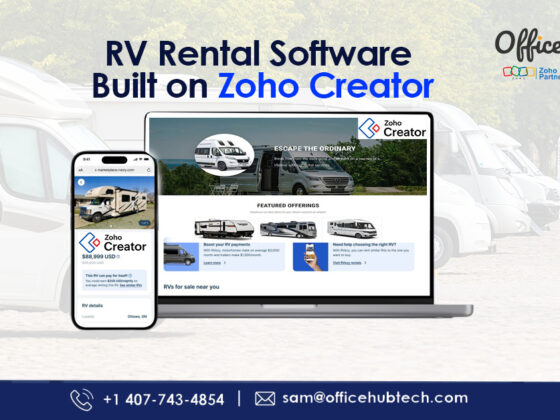RV Rental Software Built on Zoho Creator