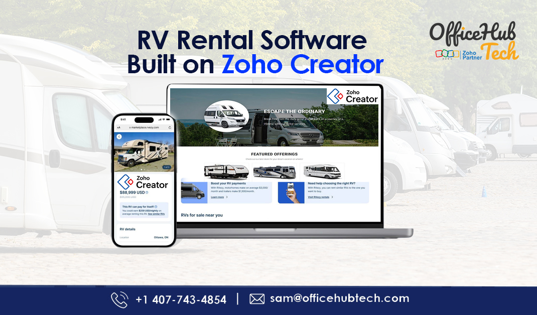RV Rental Software Built on Zoho Creator