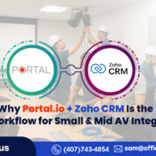 Why Portal.io + Zoho CRM Is the Best Workflow for Small & Mid AV Integrators