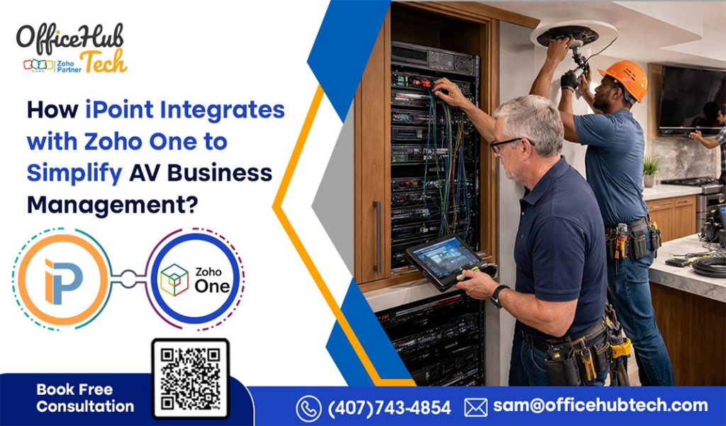 iPoint Integration with Zoho One for AV System Integration Business