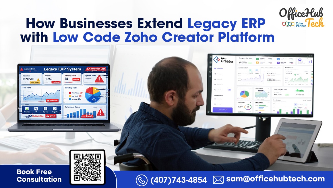 How Businesses Extend Legacy ERP with Low Code Zoho Creator Platform