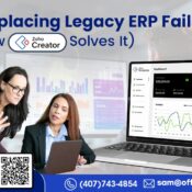 Discover how Zoho Creator enables legacy ERP extension, seamless integration, and efficient modernization—reducing cost, risk, and complexity.]