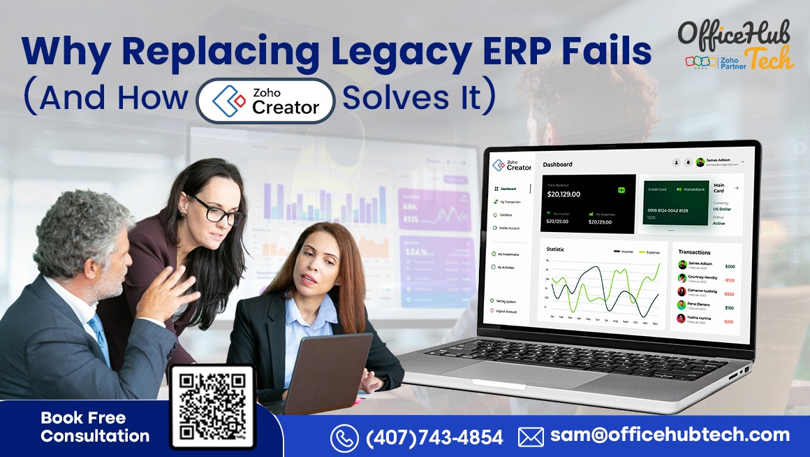 Why Replacing Legacy ERP Fails (And How Zoho Creator Solves It)