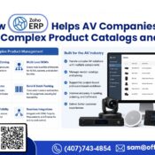 Learn how Zoho ERP helps AV and LV companies manage complex product catalogs, SKUs, inventory, procurement, and warehouse operations efficiently.