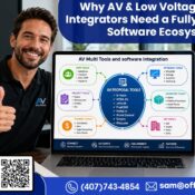 Discover why AV & Low Voltage system integrators need a fully connected software ecosystem to eliminate silos, automate workflows, and scale operations efficiently.