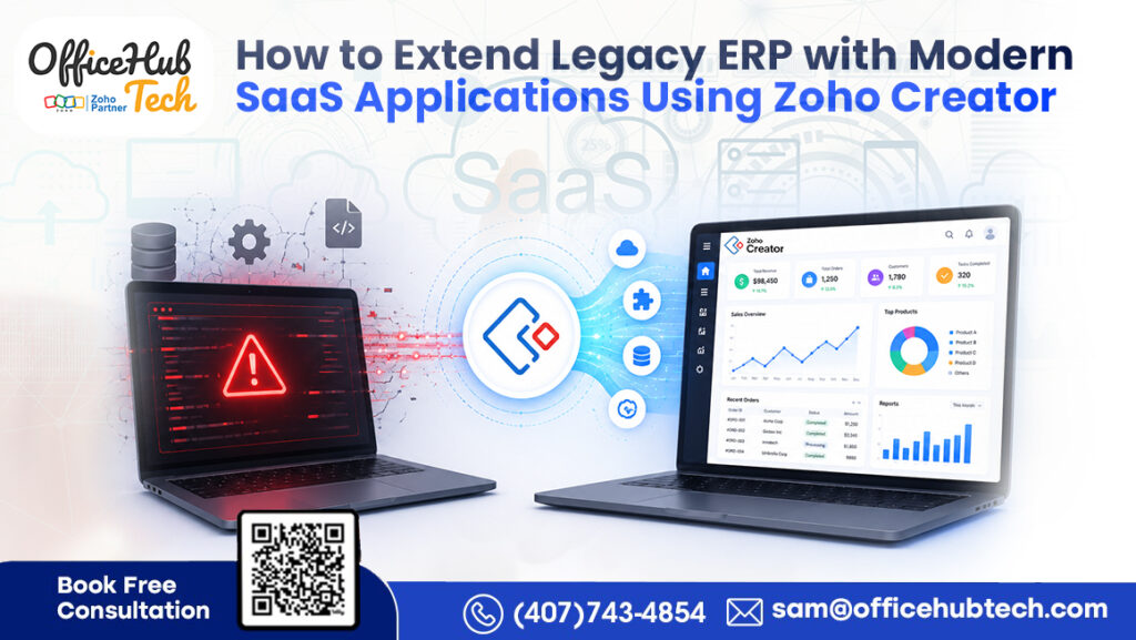 How to Extend Legacy ERP with Modern SaaS Applications Using Zoho Creator