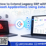 Modernize legacy ERP systems and connect them with cloud-based SaaS applications using Zoho Creator for enhanced business agility, automation, and data accessibility.
