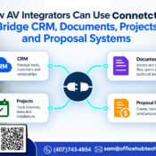 How AV Integrators Can Use Connectors to Bridge CRM Documents Projects and Proposal Systems